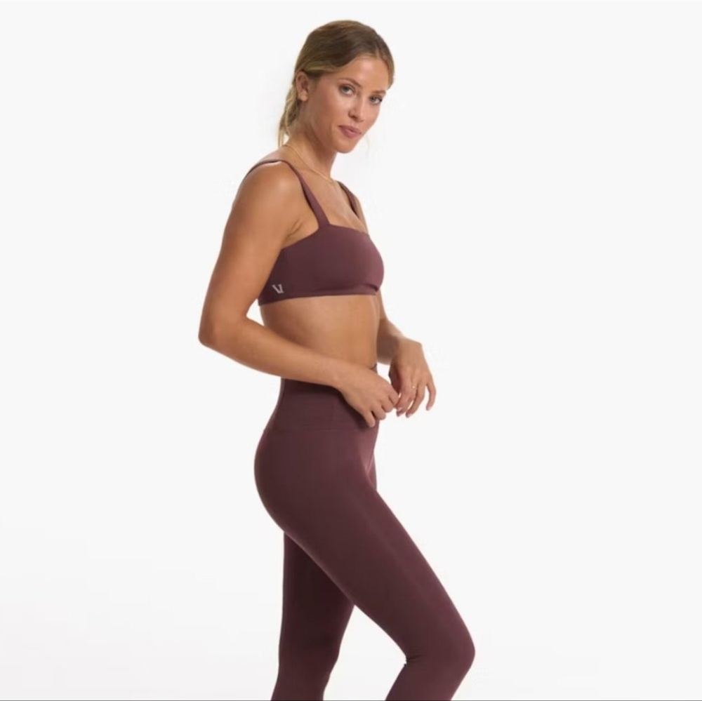 EUC Vuori Evolve Square Neck Sports Bra Burgundy Size S - Picture 4 of 9